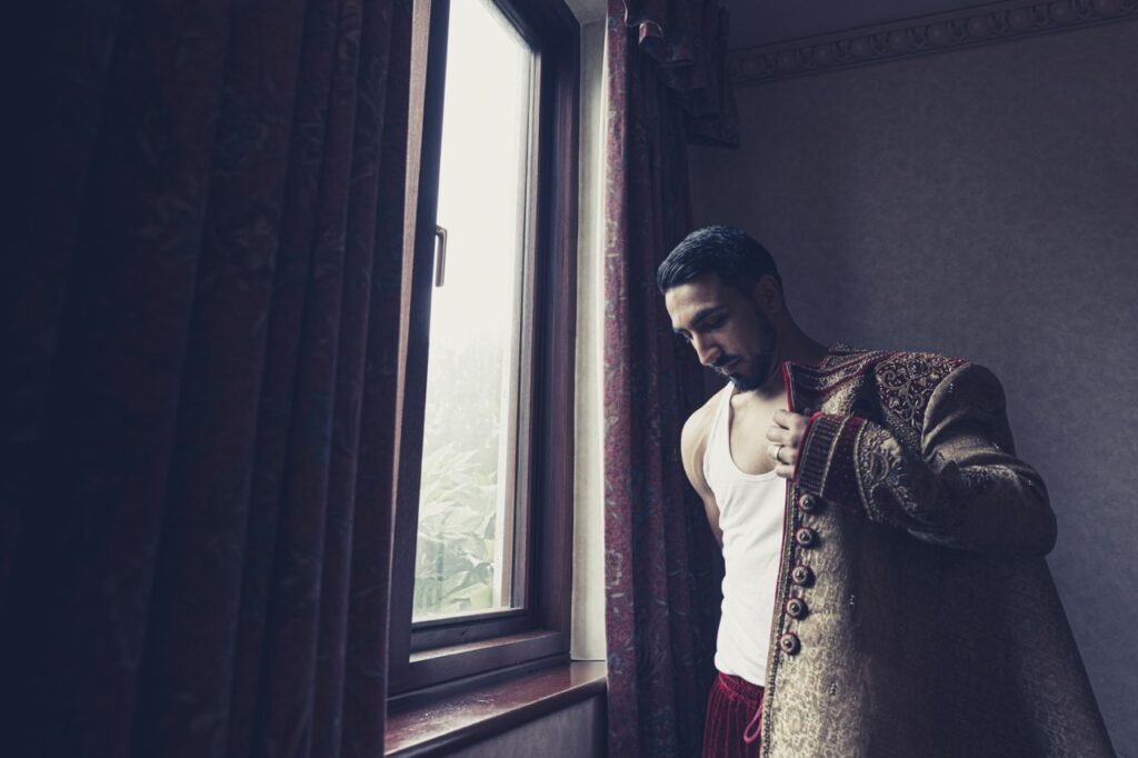 petevelvet_wedding_124 Priest blessing couple London wedding photographer