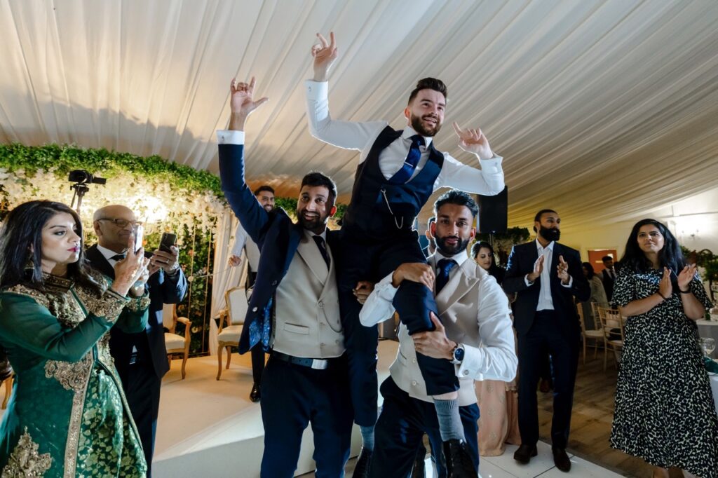 petevelvet_wedding_344 Modern Indian bride twirling London wedding photographer